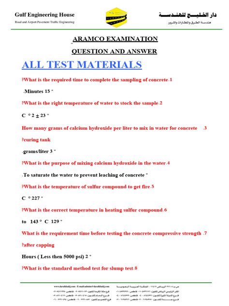 Aramco Assessment Tests Preparation .